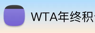 WTA年终积分排名 logo